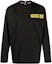 Order Moncler FW22 Black Long-Sleeve Crewneck T-Shirt with Logo Print H20978D000048390T999