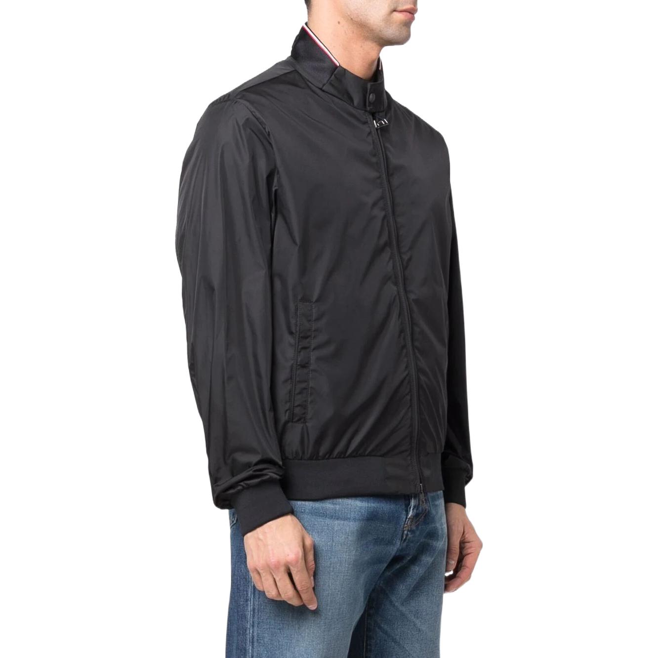 Shop 盟可睐FW22男士黑色长袖拉链夹克带Logo印花 H10911A0007868352999