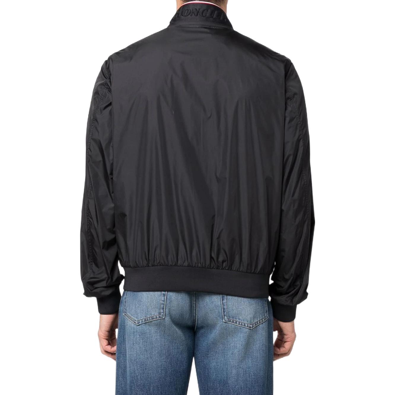 Purchase 盟可睐FW22男士黑色长袖拉链夹克带Logo印花 H10911A0007868352999