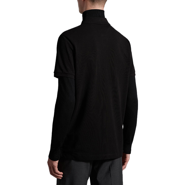 Moncler FW22 Black Short-Sleeve Polo Shirt with Logo H20918A0001584556999 圖 5
