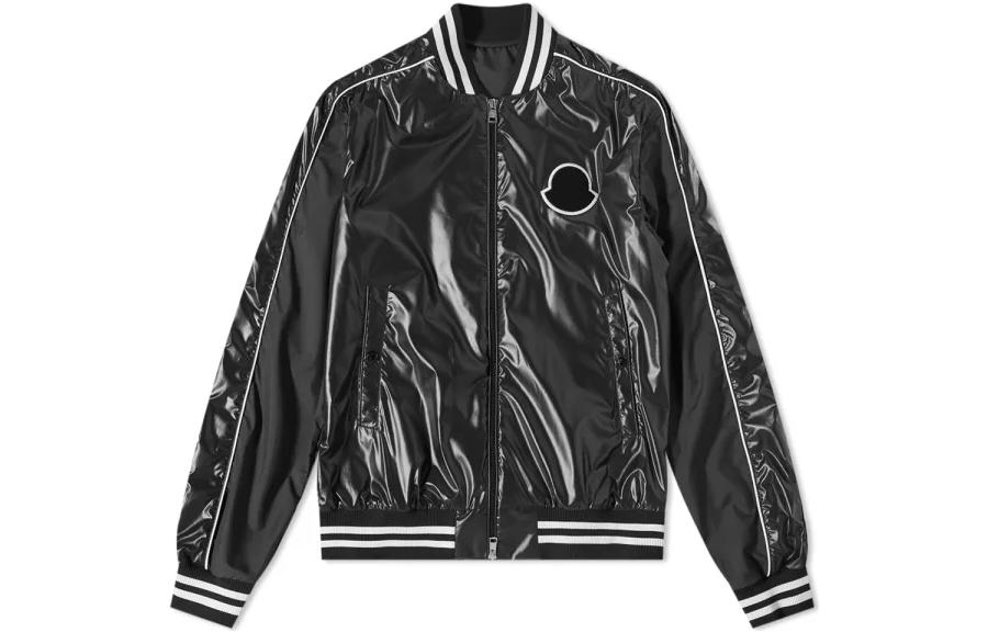 Moncler FW22 Black Solid Patch Long-Sleeve Jacket H10911A001375960D999 圖 2