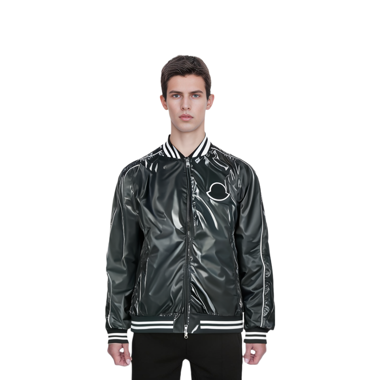 Moncler FW22 Black Solid Patch Long-Sleeve Jacket H10911A001375960D999 圖 4