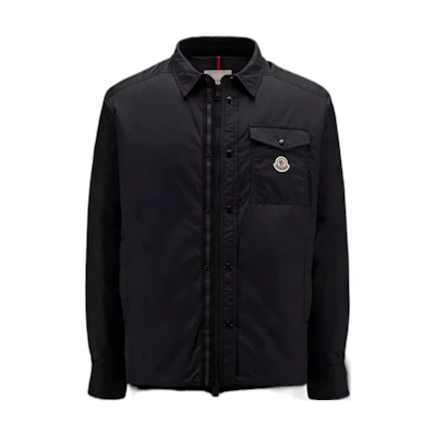 Moncler FW22 Black Waterproof Jacket with Logo and Two-Way Zipper H20911A0012168352999