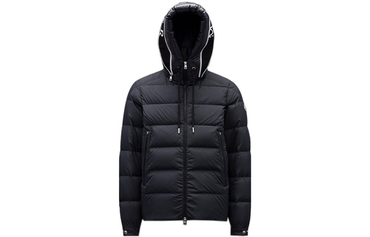 Moncler FW22 Black Zipped Long Sleeve Puffer Jacket Unisex Mountain Design. H20911A0010554A81999