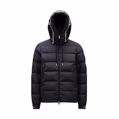 Moncler FW22 Black Zipped Long Sleeve Puffer Jacket Unisex Mountain Design. H20911A0010554A81999