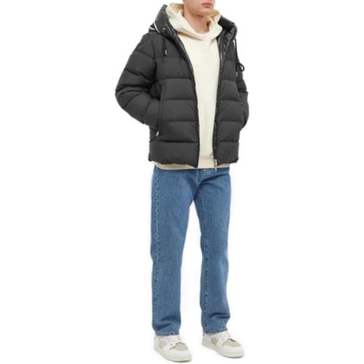 Details for Moncler FW22 Jaket Hitam Puffer Unisex Lengan Panjang Desain Gunung. H20911A0010554A81999