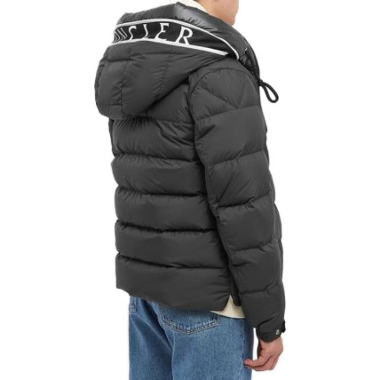 Sizing Moncler FW22 Jaket Hitam Puffer Unisex Lengan Panjang Desain Gunung. H20911A0010554A81999