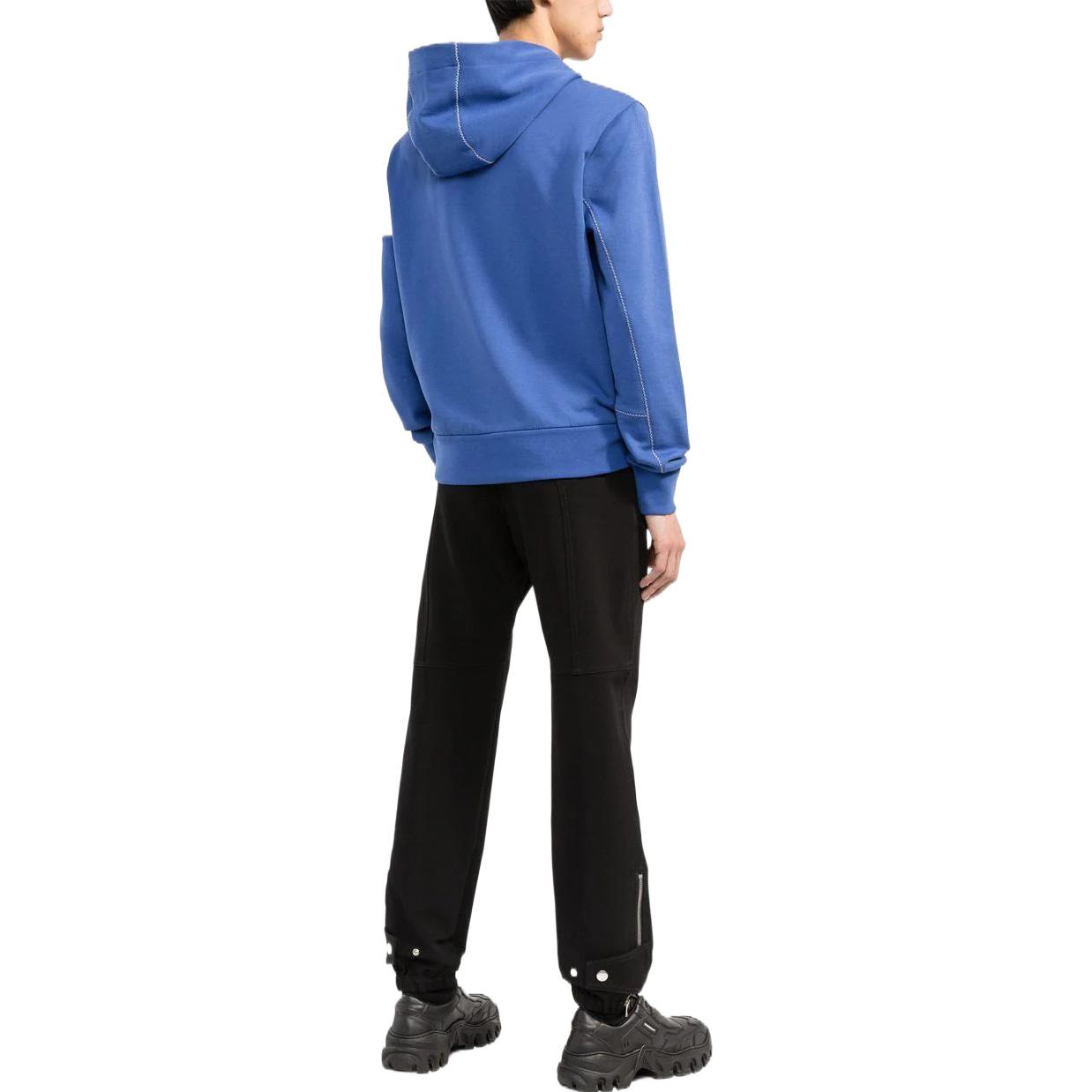 Moncler FW22 Blue Colorblock Drawstring Zip Hoodie Jacket H10918G00044809KR771 圖 4