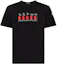 Order Moncler FW22 Kaos Hitam Kartun Grafis Crew Neck Lengan Pendek. 8C00029829H8999