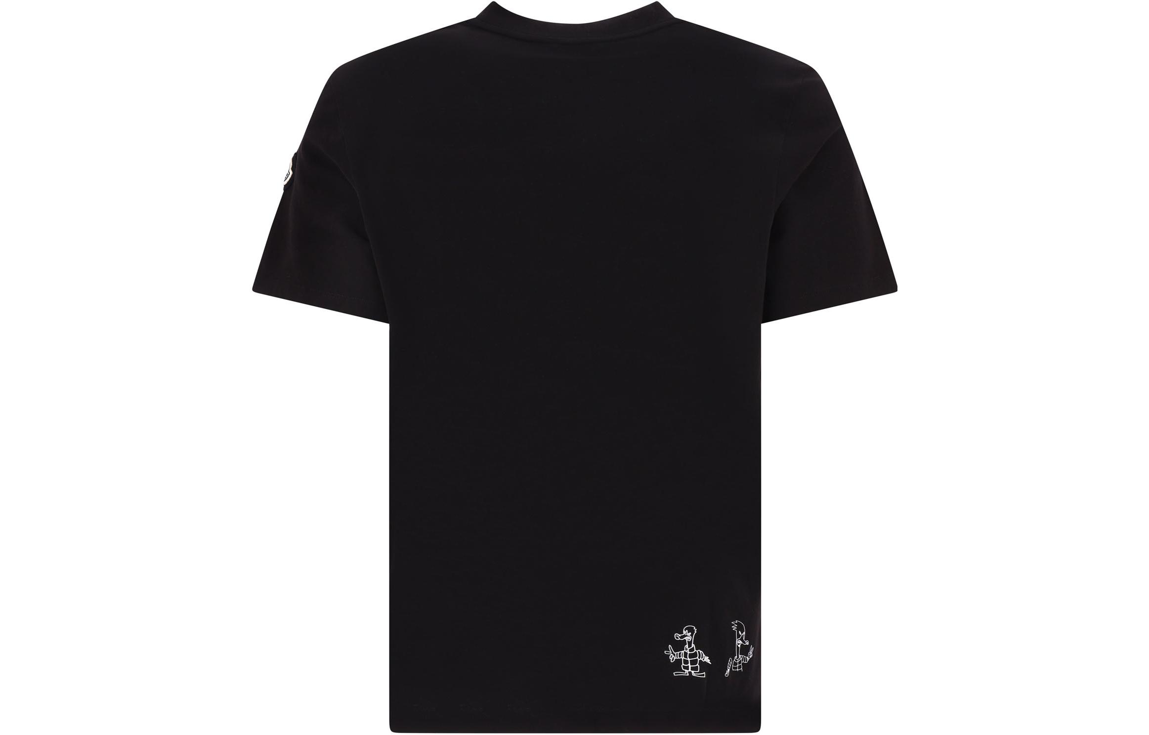 Moncler FW22 Cartoon Graphic Print Crew Neck Short Sleeve T-Shirt Black 8C00029829H8999 圖 3