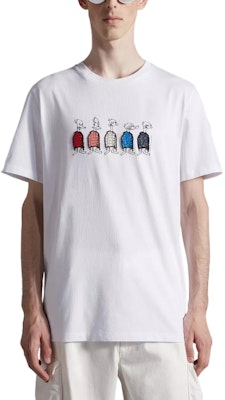 盟可睐2022秋冬卡通图案印花白色短袖T恤 H20918C00029829H8001 Lookbook 盟可睐2022秋冬卡通图案印花白色短袖T恤 H20918C00029829H8001