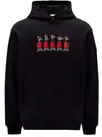 moncler-fw-22-cartoon-print-hoodie-black-casual-loose-fit-8-g00038809-kr-999