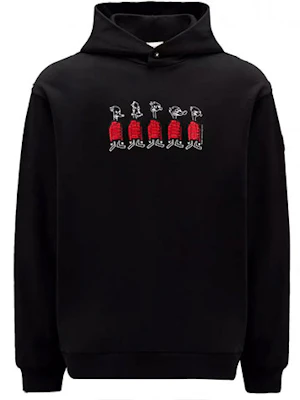 몽클레르 FW22 만화 프린트 후드티 블랙 - 캐주얼 루즈핏 8G00038809KR999 Buy 몽클레르 FW22 만화 프린트 후드티 블랙 - 캐주얼 루즈핏 8G00038809KR999