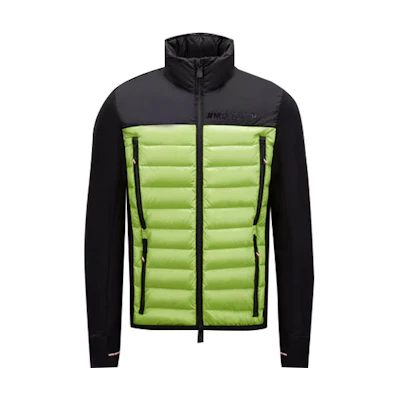 Moncler FW22 Colorblock Down Jacket with Logo Embossed Stand Collar H20978G00015809HTP98
