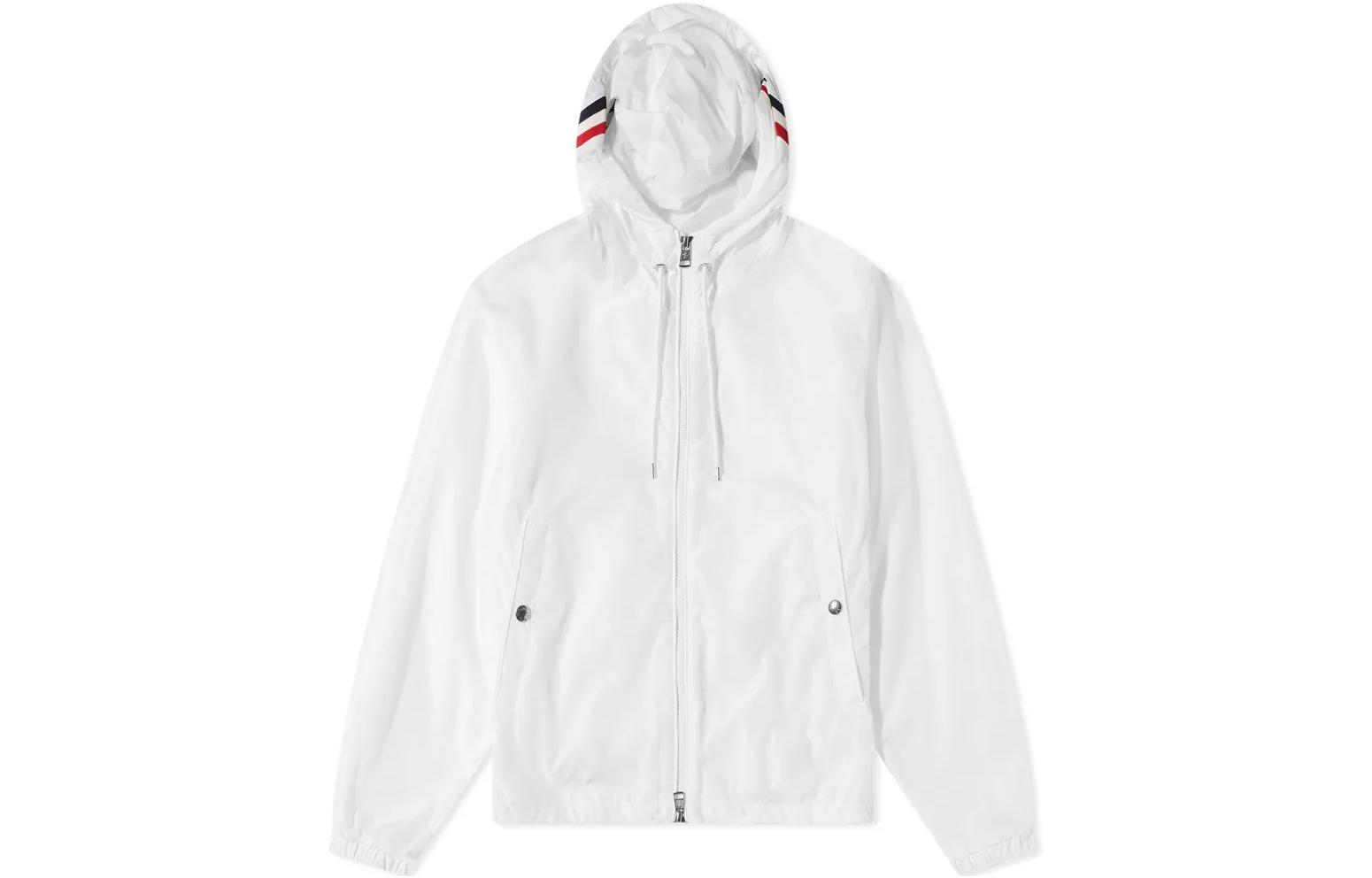 Moncler FW22 Colorblock Drawstring Hooded Jacket White H10911A0007754155033