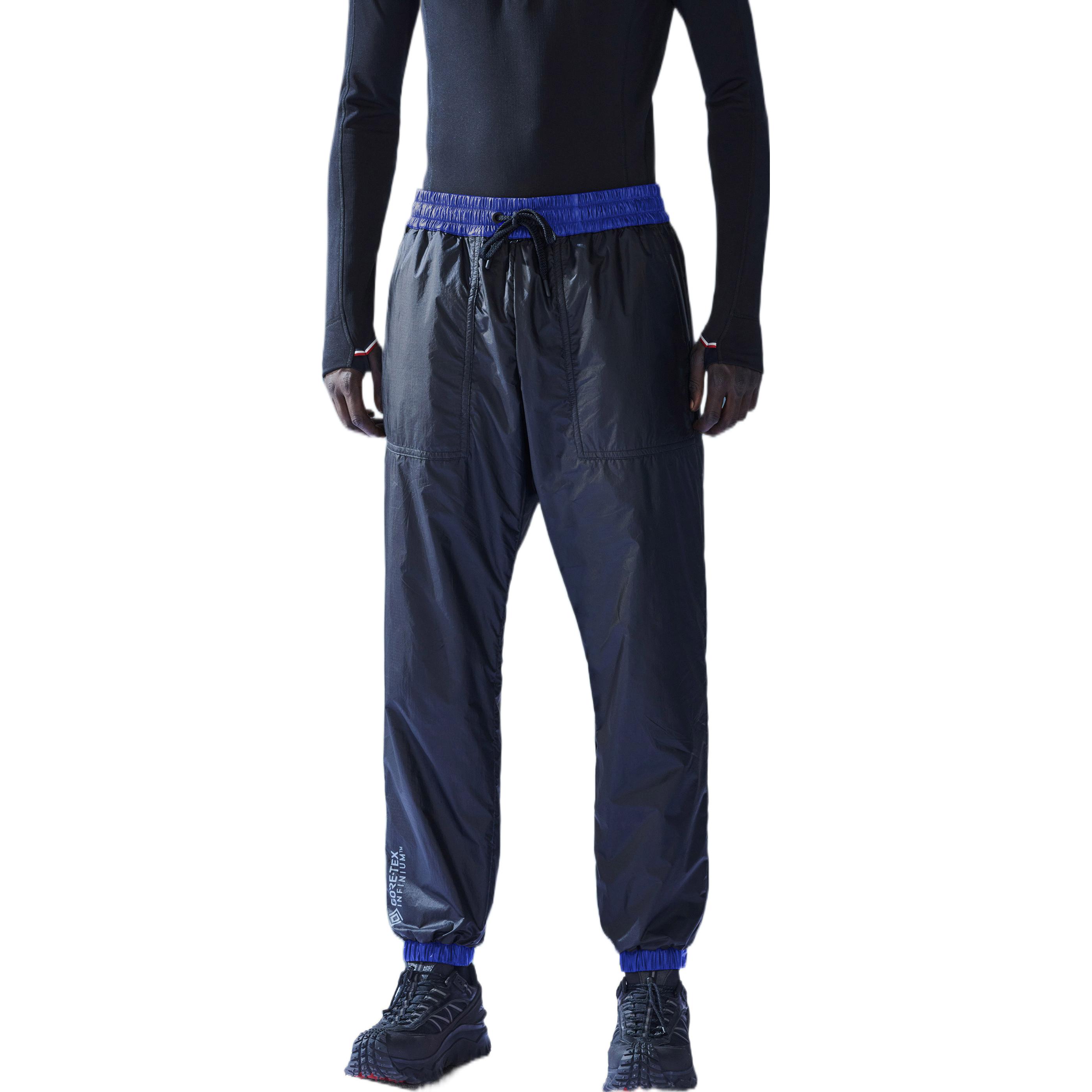 Purchase Moncler FW22 Colorblock Drawstring Waist Casual Pants Black Mens H20972A0000468953999