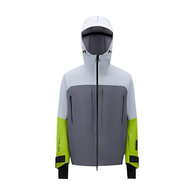 Moncler FW22 Colorblock Zip-Up Hoodie Jacket Grey H20971A00030M1815P92