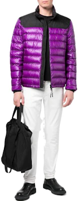 Moncler FW22 Glossy Panel Down Jacket Purple Long Sleeve H10911A00022M159165A Lookbook Moncler FW22 Glossy Panel Down Jacket Purple Long Sleeve H10911A00022M159165A