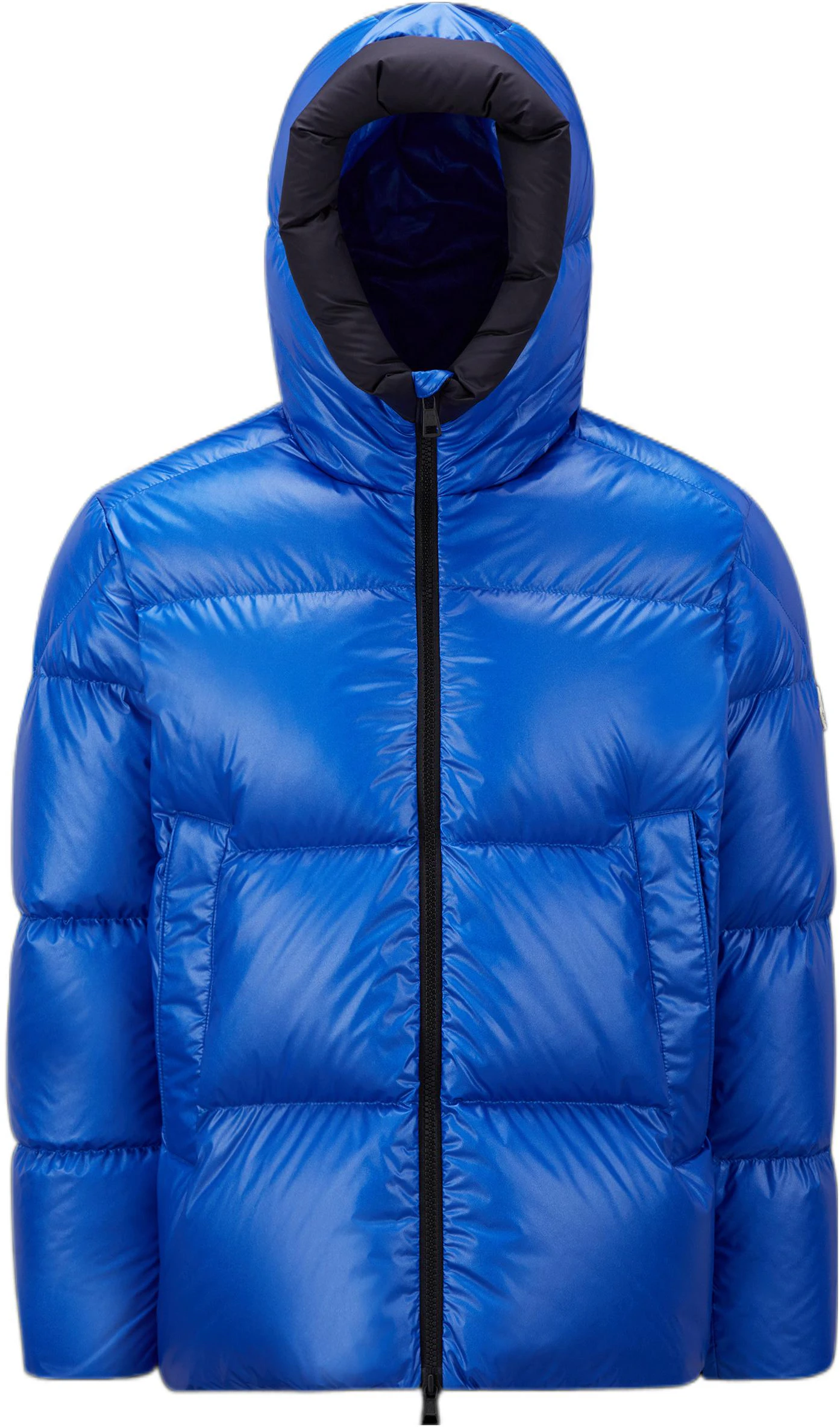 moncler-fw-22-glossy-trim-logo-down-jacket-blue-h20911-a00234596-fl-758