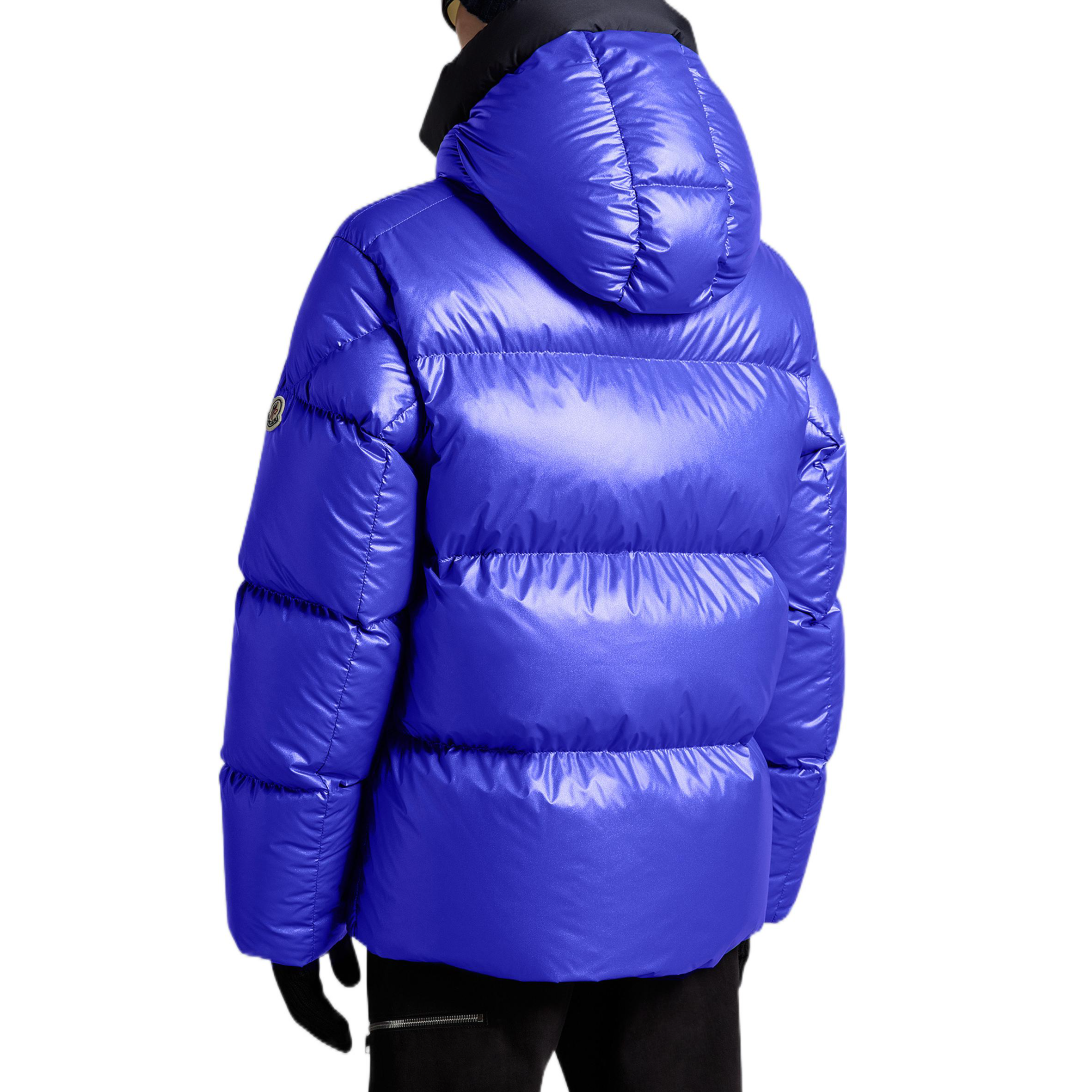 Moncler FW22 Glossy Trim Logo Down Jacket Blue . H20911A00234596FL758 圖 5