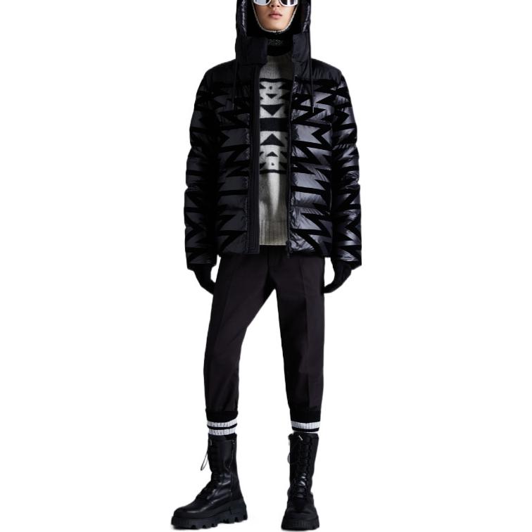 Moncler FW22 Grandrieux  Short Hooded Down Jacket Black H20911A001025966JF99 圖 3