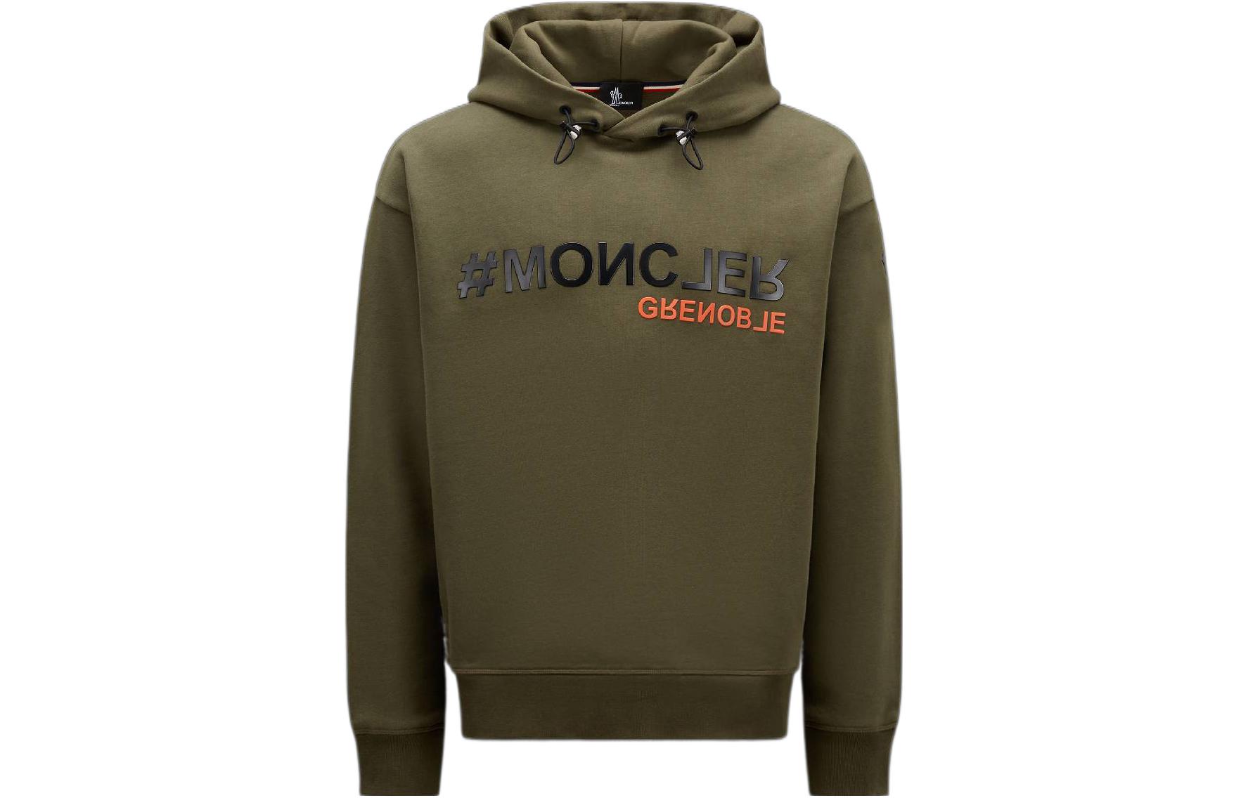 Moncler FW22 Green Printed Hoodie Pullover Long Sleeve Sweater H20978G0002580451830