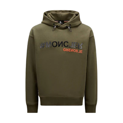 Moncler FW22 Green Printed Hoodie Pullover Long Sleeve Sweater H20978G0002580451830