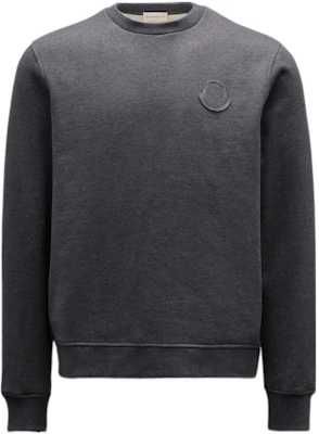 蒙克莱FW22灰色徽标贴饰圆领套头衫 H20918G00051899FL990 Buy 蒙克莱FW22灰色徽标贴饰圆领套头衫 H20918G00051899FL990