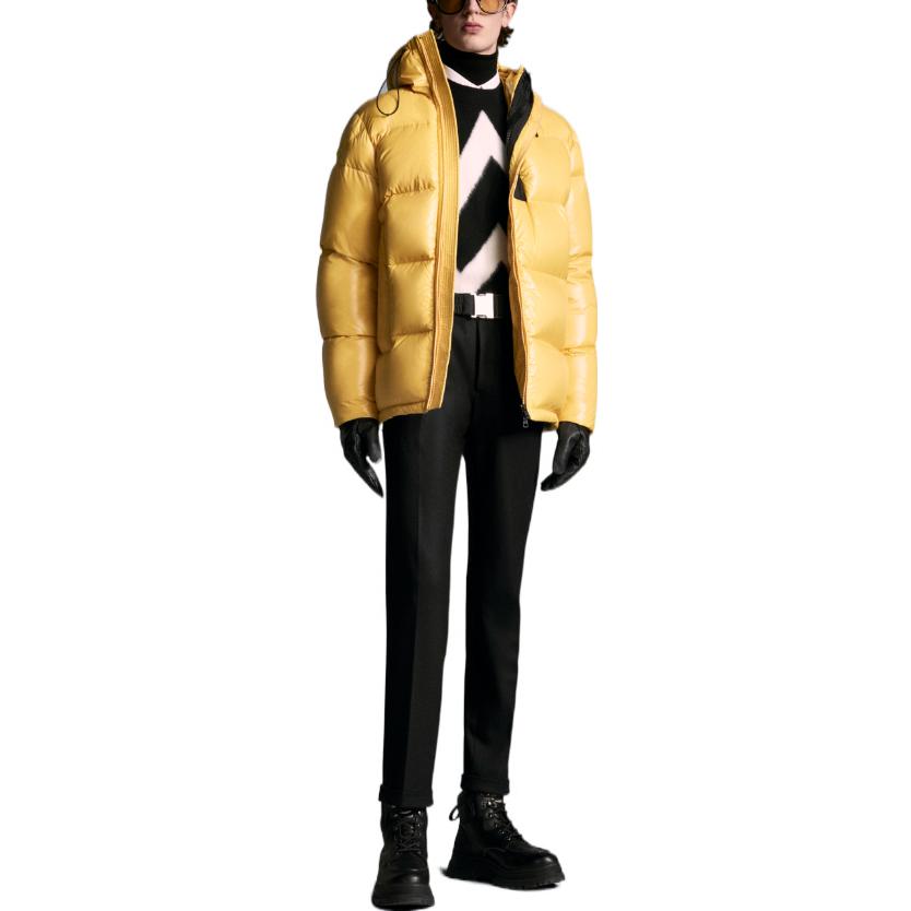 Moncler FW22 Guitry Colorblock Zip Hoodie Puffer Jacket Men’s Sun Yellow. G20911A0013768950141 圖 3