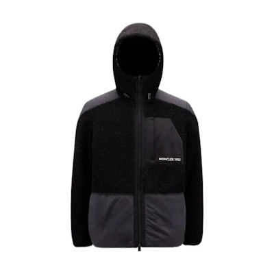Moncler FW22 Hull Series Colorblock Logo Down Jacket Unisex Black H20921A00016M2144999