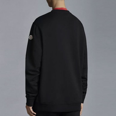 モンクレール FW22 レターロゴ クルーネック スウェットシャツ ブラック H10918G00013809KR999 Shop モンクレール FW22 レターロゴ クルーネック スウェットシャツ ブラック H10918G00013809KR999