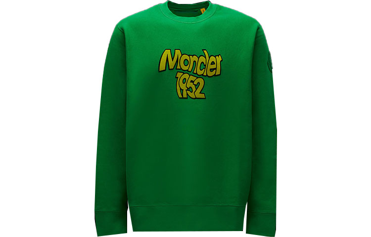 Moncler FW22 Letter Logo Pullover Sweatshirt Men’s Cedar Green H20928G00018809KX834