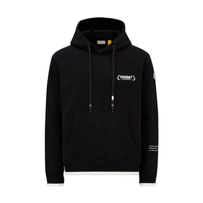 Moncler FW22 Letter Print Sweatshirt Unisex - Black H209U8G00002M2372999