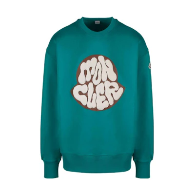 Moncler FW22 Logo Crewneck Pullover Sweatshirt Men’s Green H20918G00045809KR863