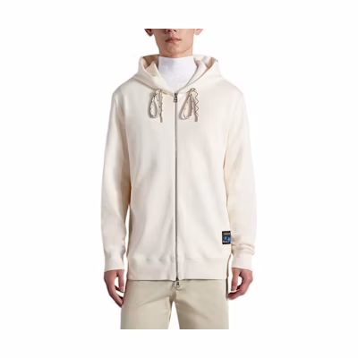 Moncler FW22 Logo Graphic Print Hoodie Men’s Optical White H20918G00025M2050001