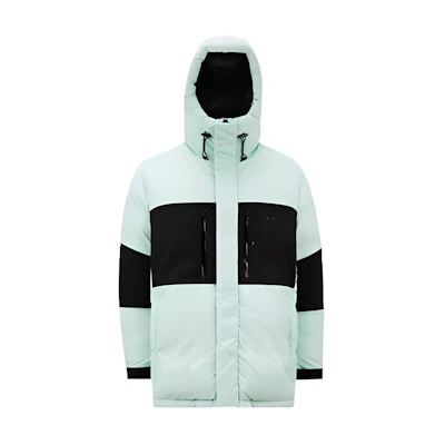 Moncler FW22 Logo Patch Colorblock Down Jacket Men’s Light Green Long Sleeve H20911A001155968E80N