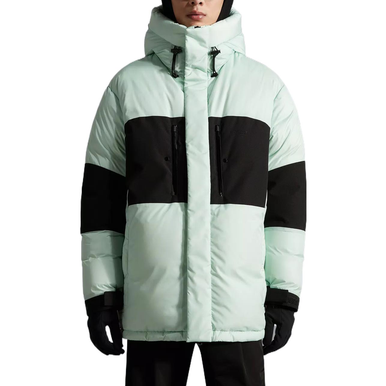 Moncler FW22 Logo Patch Colorblock Down Jacket Men’s Light Green Long Sleeve H20911A001155968E80N 圖 4