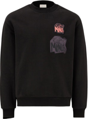 モンクレール FW22 ロゴパッチ クルーネックスウェットシャツ ブラック. H20918G0003780451999 Order モンクレール FW22 ロゴパッチ クルーネックスウェットシャツ ブラック. H20918G0003780451999