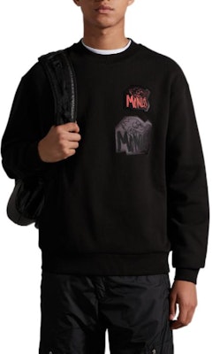 モンクレール FW22 ロゴパッチ クルーネックスウェットシャツ ブラック. H20918G0003780451999 Shop モンクレール FW22 ロゴパッチ クルーネックスウェットシャツ ブラック. H20918G0003780451999