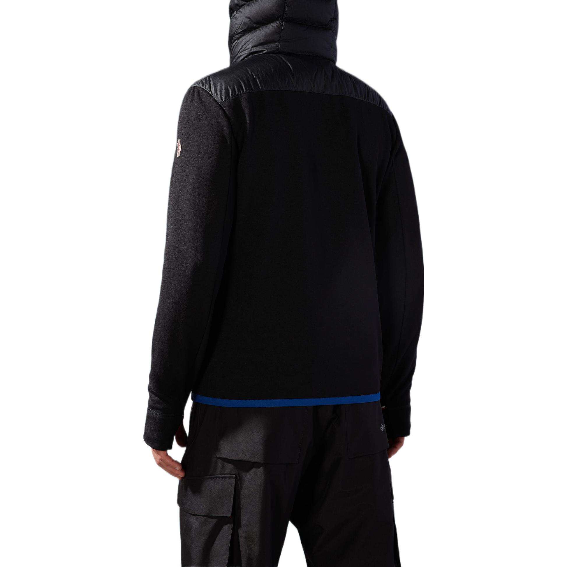 Purchase Moncler FW22 男士黑色Logo印花連帽羽絨外套 H20978G00018809HJ999