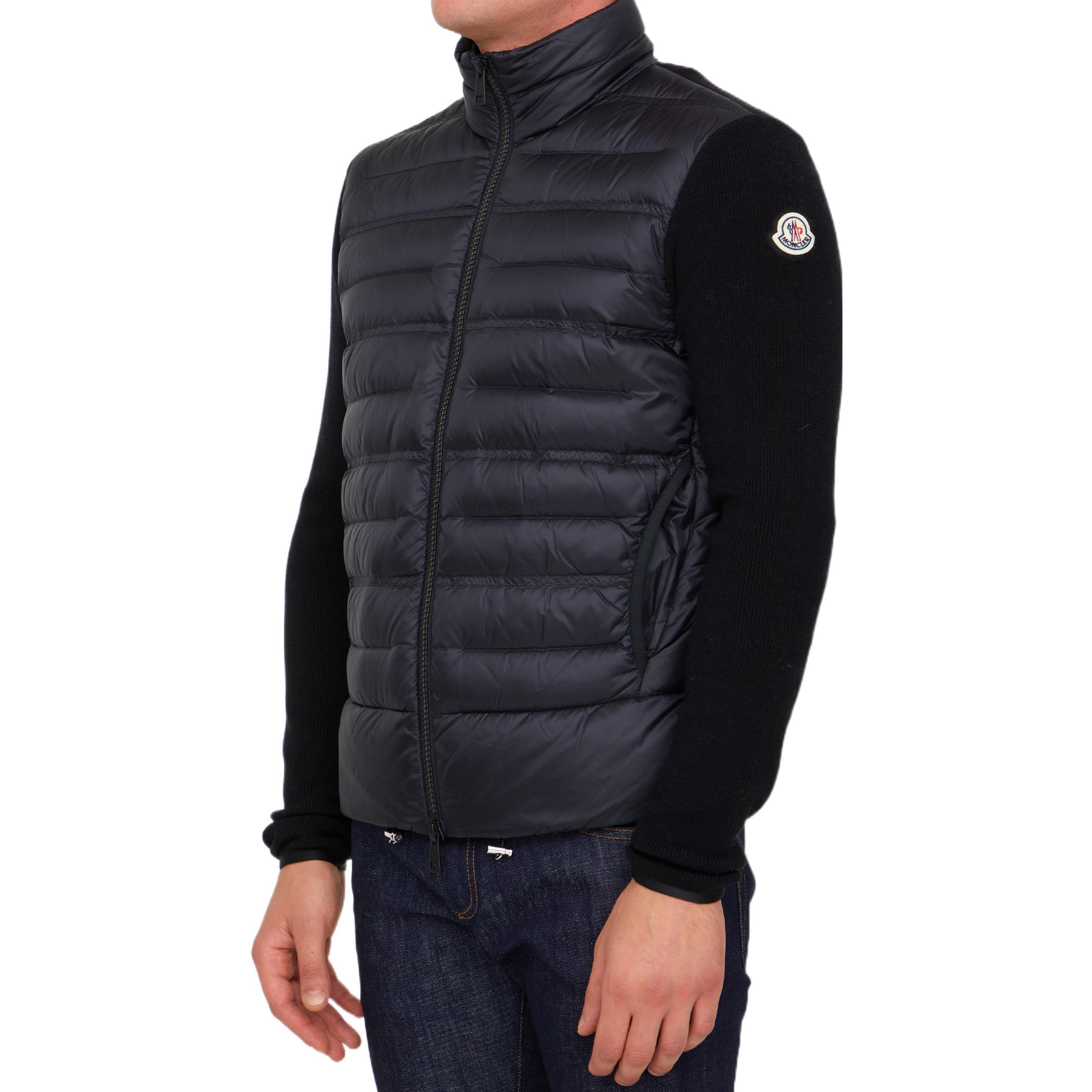 Moncler FW22 Logo Quilted Puffer Jacket Unisex Black 9B00006M1122999 圖 5