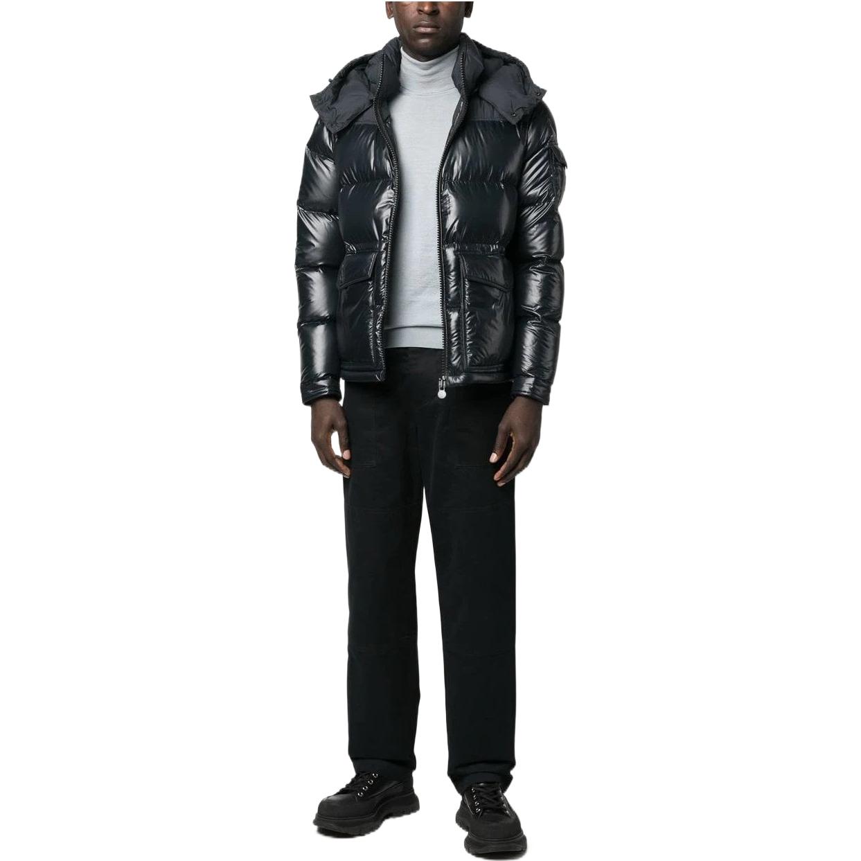 Moncler FW22 Masaya Black Down Jacket  Reversible with Logo Hood. 1A00255595ZJ999 圖 3