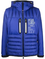 Moncler FW22 Monthey Quilted Printed Puffer Jacket Blue H20971A0002768953735 Moncler FW22 Monthey Quilted Printed Puffer Jacket Blue H20971A0002768953735