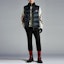 Lookbook Moncler FW22 Ophrys Navy Blue Vest Logo Sulam Bulu Angsa Lelaki. H20911A001605967G776