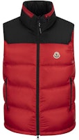 Moncler FW22 Ophrys Colorblock Patch Stand Collar Vest Red H20911A001605967G455 Moncler FW22 Ophrys Colorblock Patch Stand Collar Vest Red H20911A001605967G455