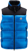 Moncler FW22 Ophrys Contrast Zip Short Down Vest Men’s Bright Blue H20911A001605967G725 Moncler FW22 Ophrys Contrast Zip Short Down Vest Men’s Bright Blue H20911A001605967G725