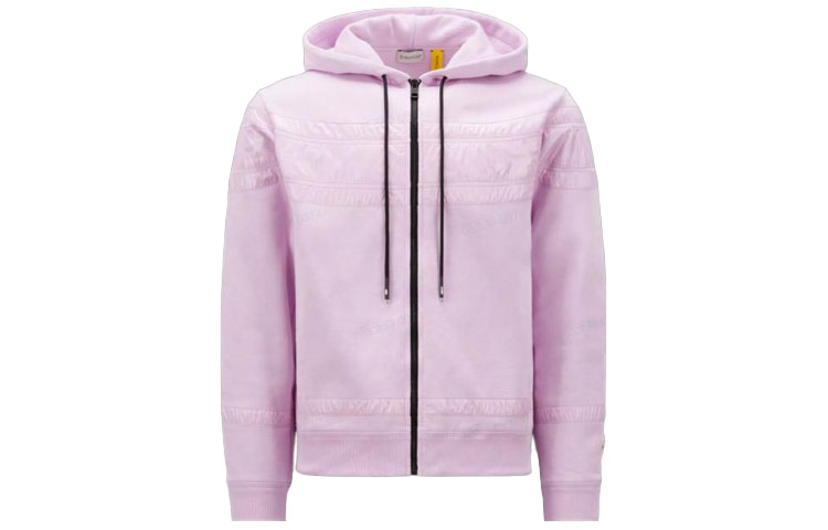 Moncler FW22 Pink Logo Patch Hooded Jacket Unisex Casual Wear H209U8G00003M2372521
