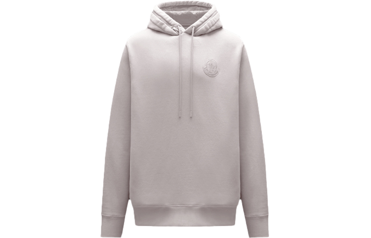 Moncler FW22 Pink Logo Patch Hoodie Fall Collection H10928G00008899OS50L