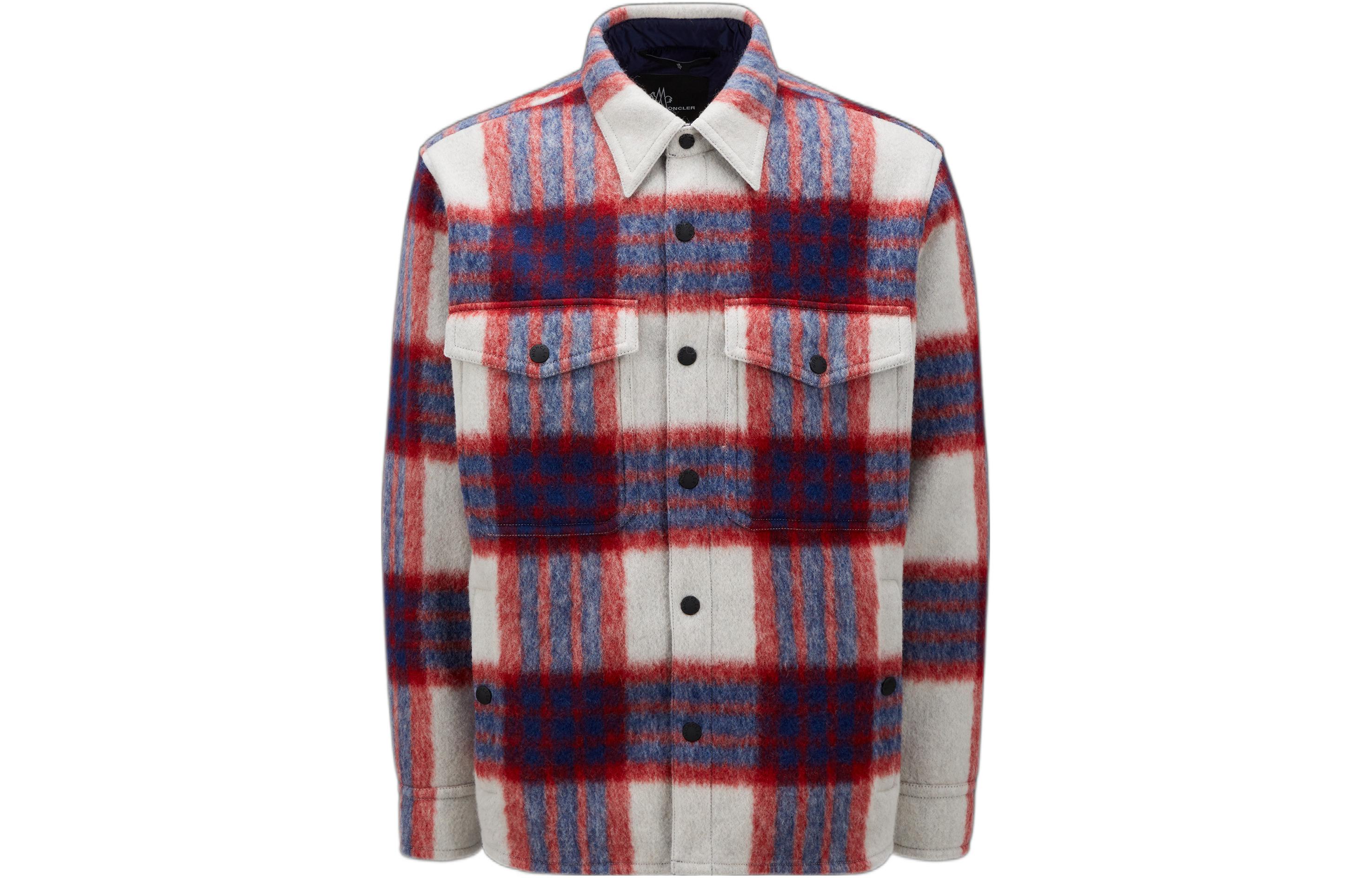 Moncler FW22 Plaid Collar Long-Sleeve Jacket Multi-color  Outerwear. H20971G00002899N9F04 圖 2