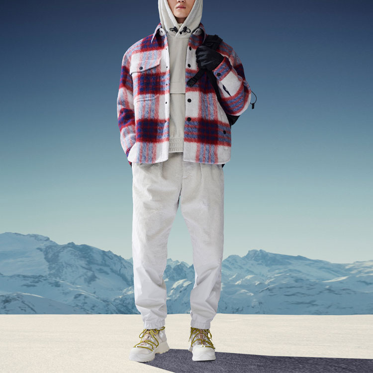 Moncler FW22 Plaid Collar Long-Sleeve Jacket Multi-color  Outerwear. H20971G00002899N9F04 圖 3